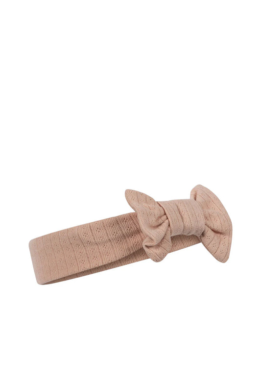 Bandeau pointelles rose