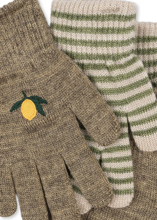 Set de 2 paires de gants Konges Slojd 🍋