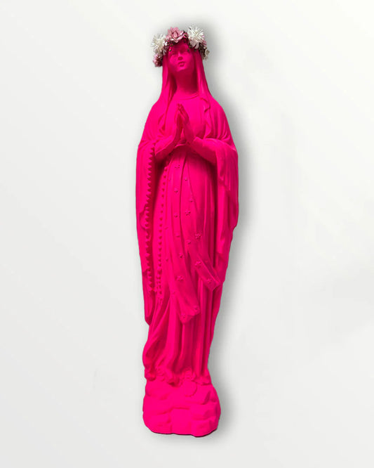 Vierge 20 cm couronnée fleurie 💒