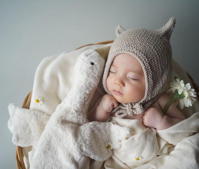 Peluche bouillotte Oie blanche taille L