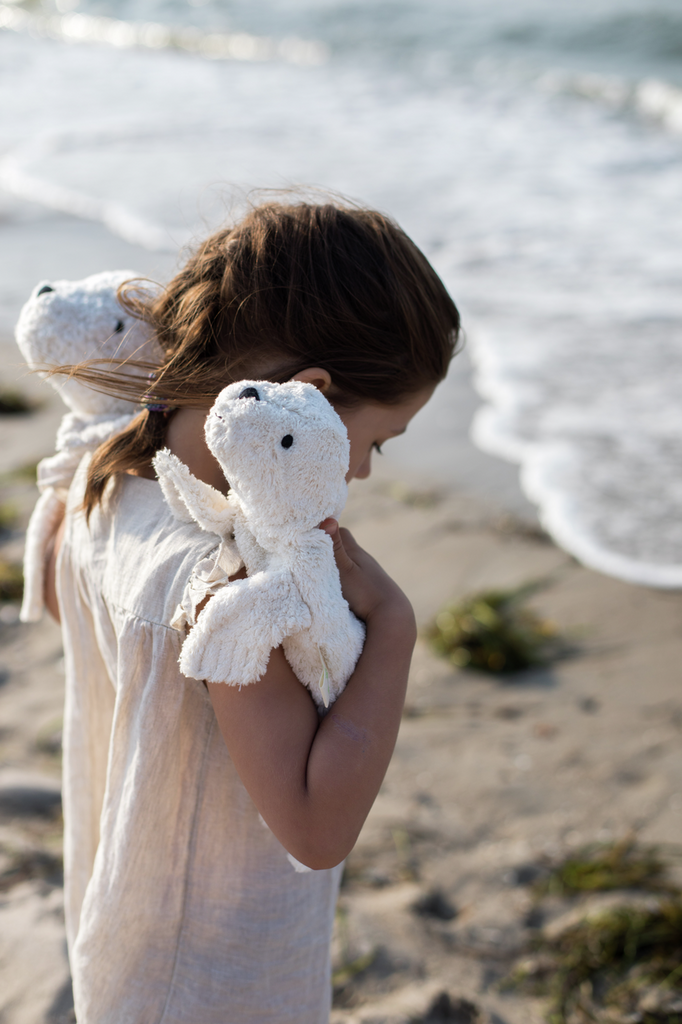 Peluche Bouillotte phoque blanc
