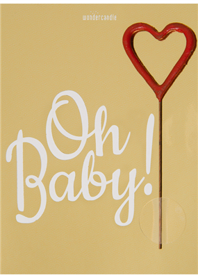 Carte cierge Oh Baby