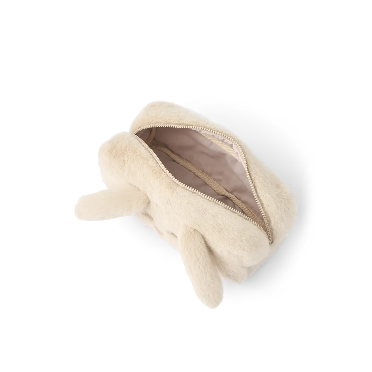 Trousse en peluche lapin