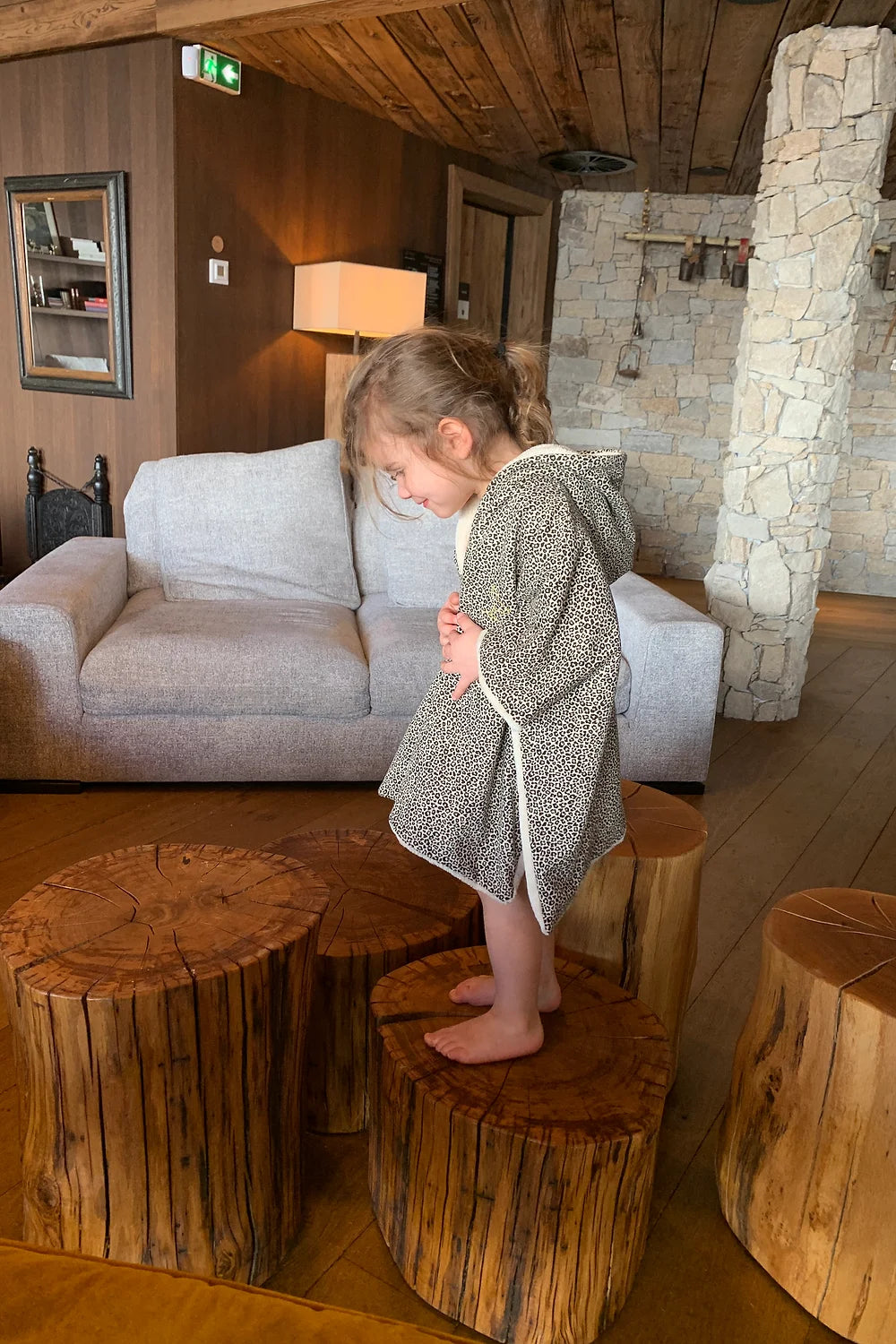 Poncho de bain Léopard