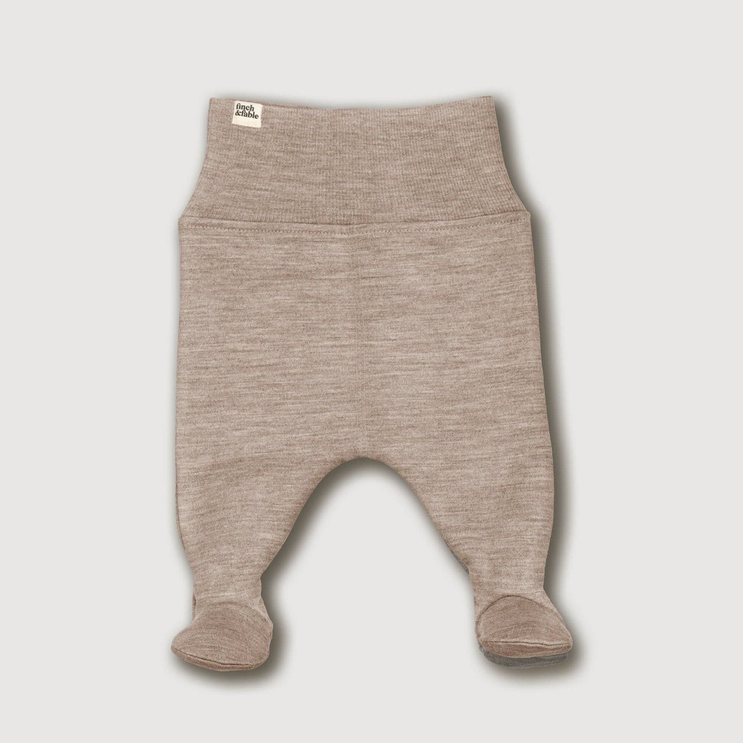 Pantalon à pieds en laine polaire - Sand