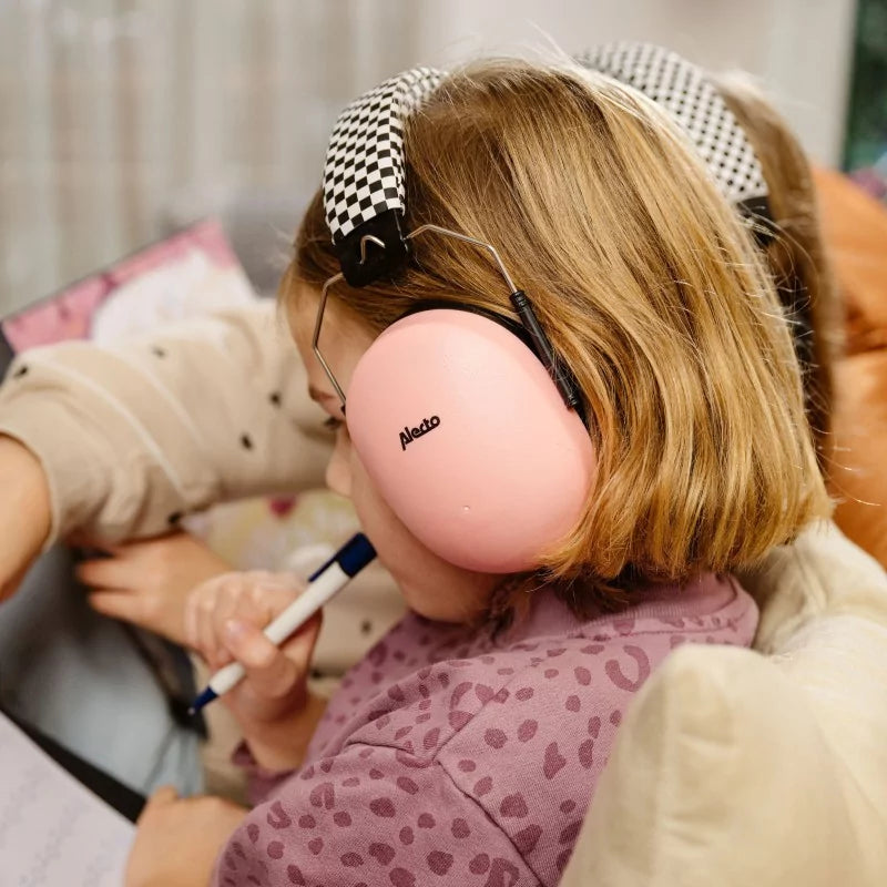 Casque anti bruit rose