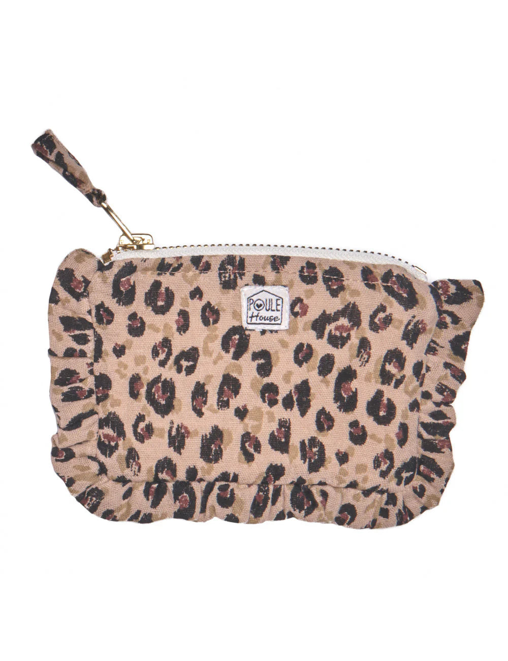 Lola : Mini Pochette froufrou - Léopard