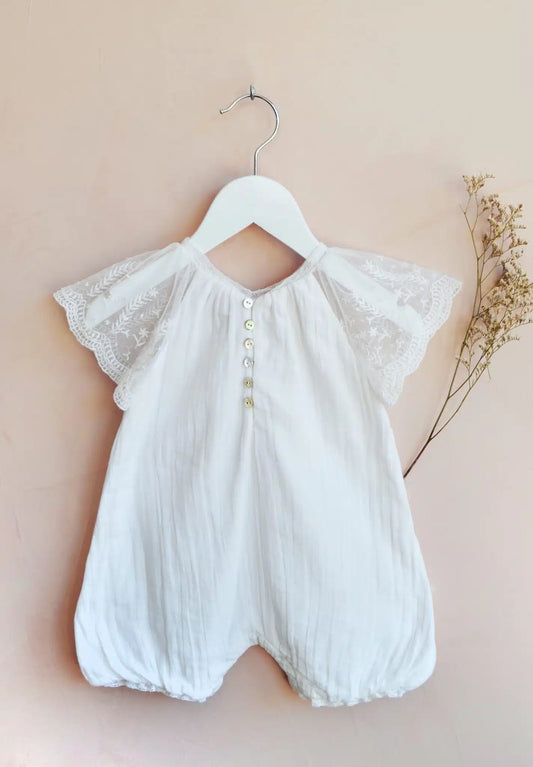 Barboteuse Salomé blanche