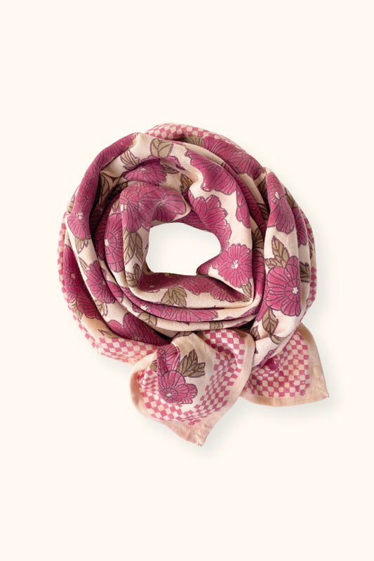 Big Foulard Latika "Bloom" Macadamia