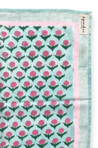 Grand Foulard Latika "Lotus" - Mint