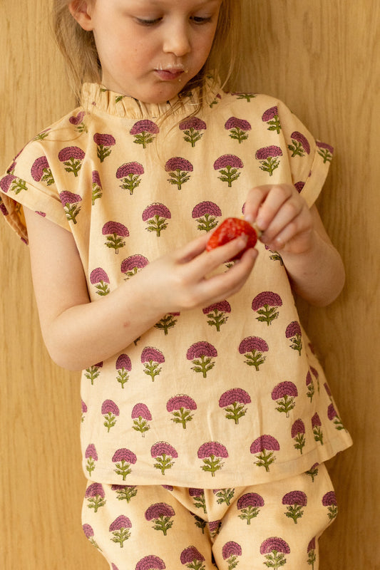 Blouse Kala Florets Macadamia