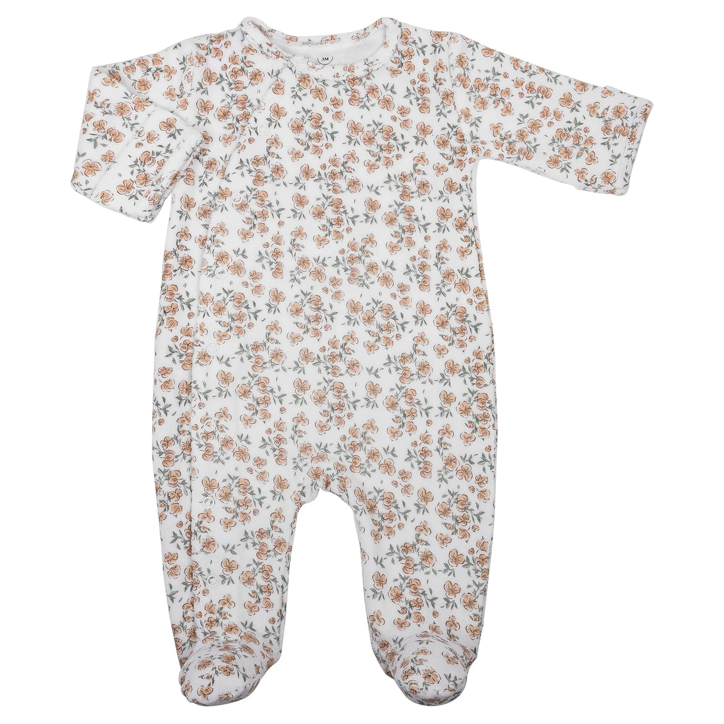 PYJAMA BÉBÉ VELOURS - CALIFORNIAN POPPY