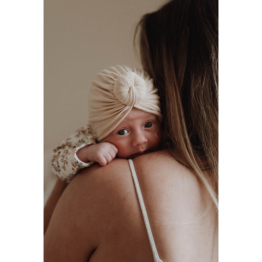 Bonnet turban - Nude