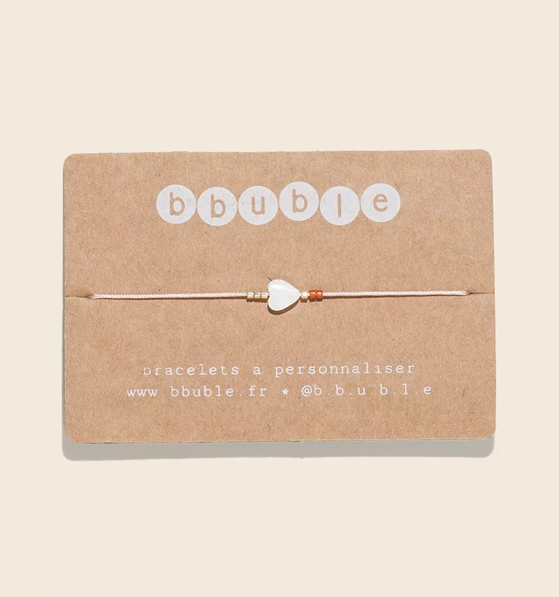 Bracelet femme iconique Coeur nacre