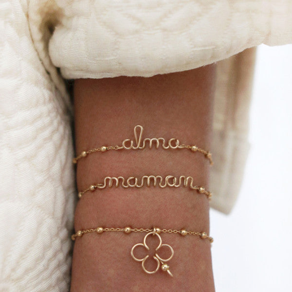 Bracelet Rosary maman argent