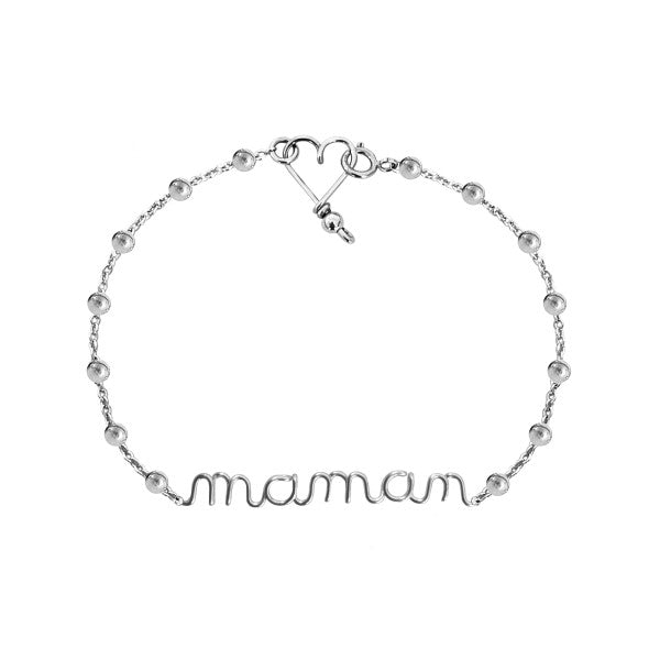 Bracelet Rosary maman argent