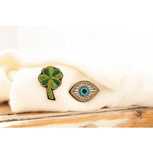 Broche trèfle 4 feuilles