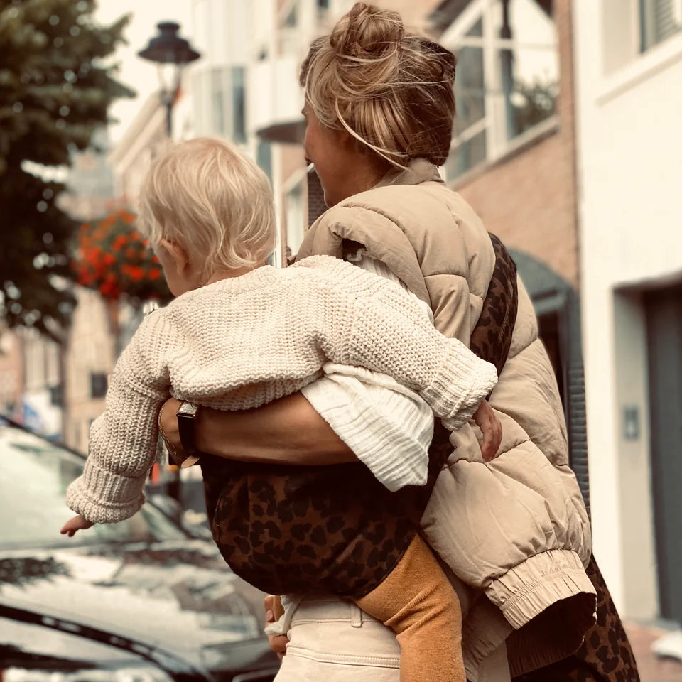 Porte-bébé Wildride Léopard marron