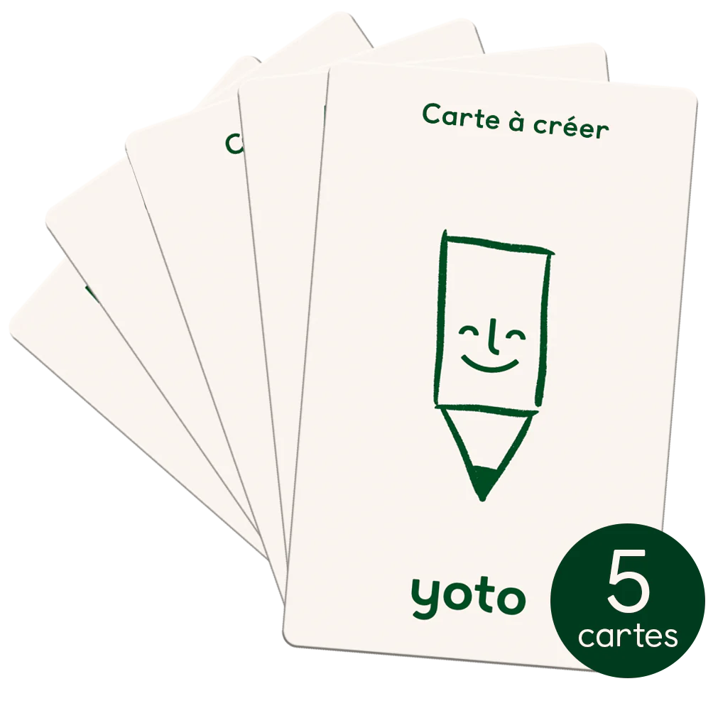 Cartes à créer (pack de 5)