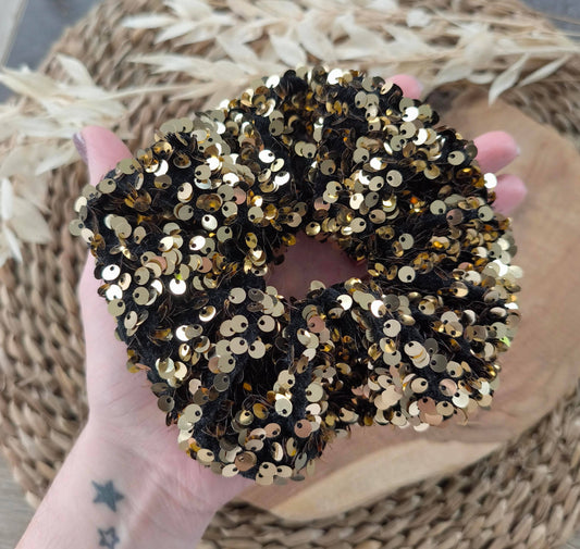 Chouchou Sequins dorés