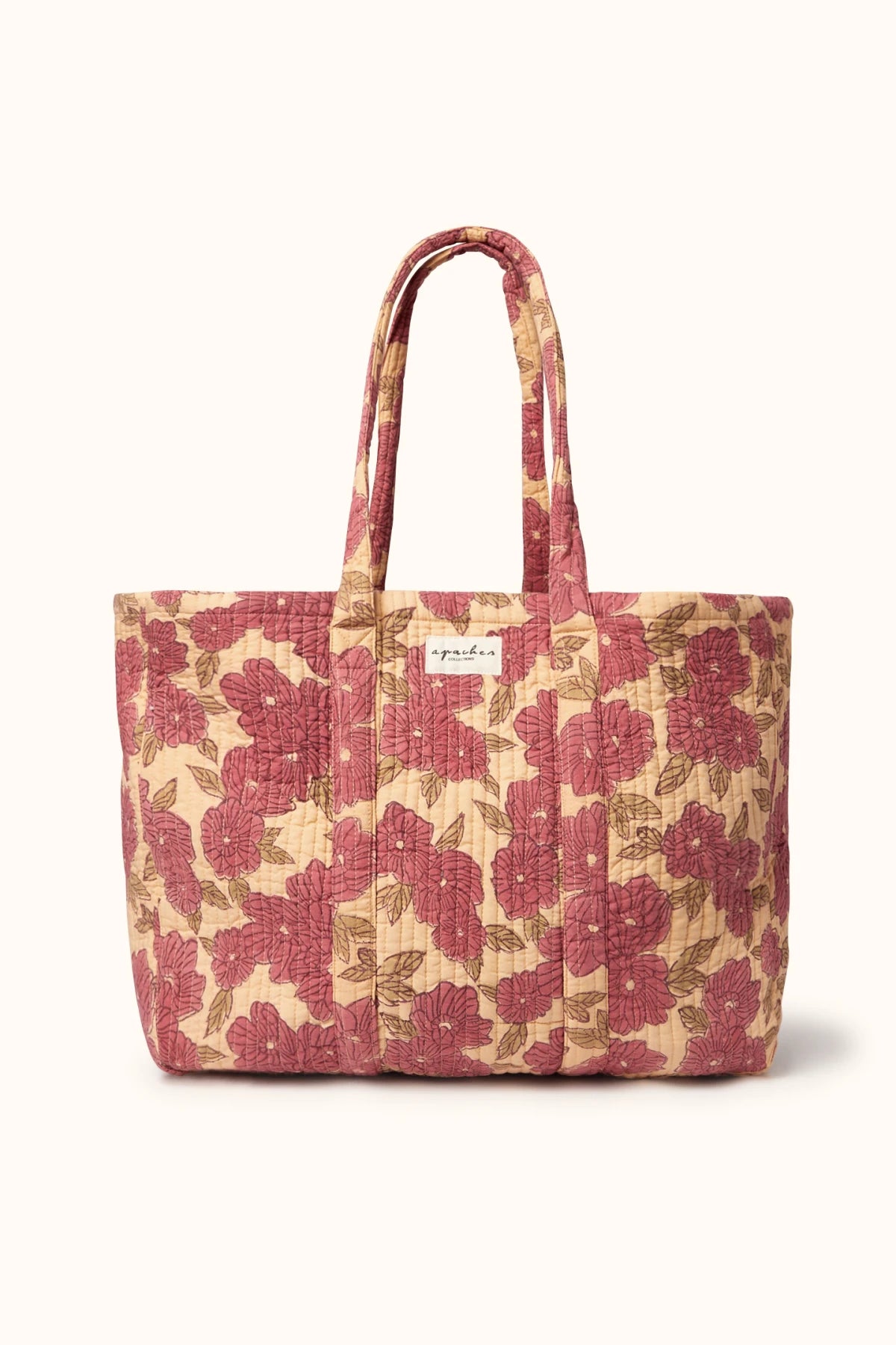 Cabas Samba "Bloom" Macadamia matelassé
