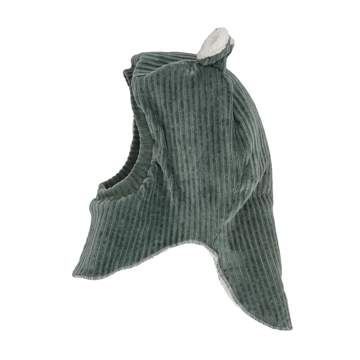 Cagoule velours kaki