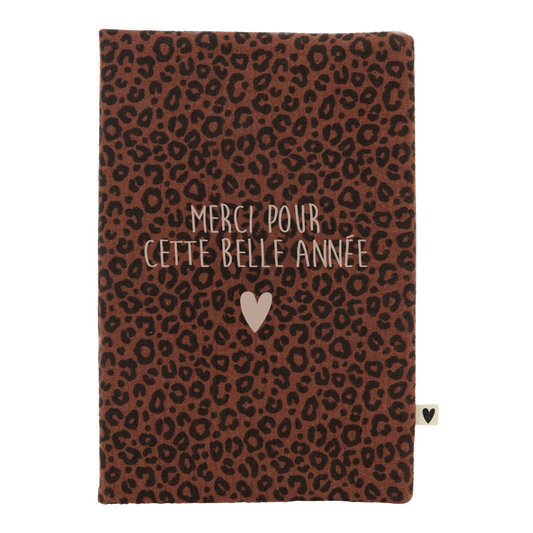 Carnet A5 léopard marron