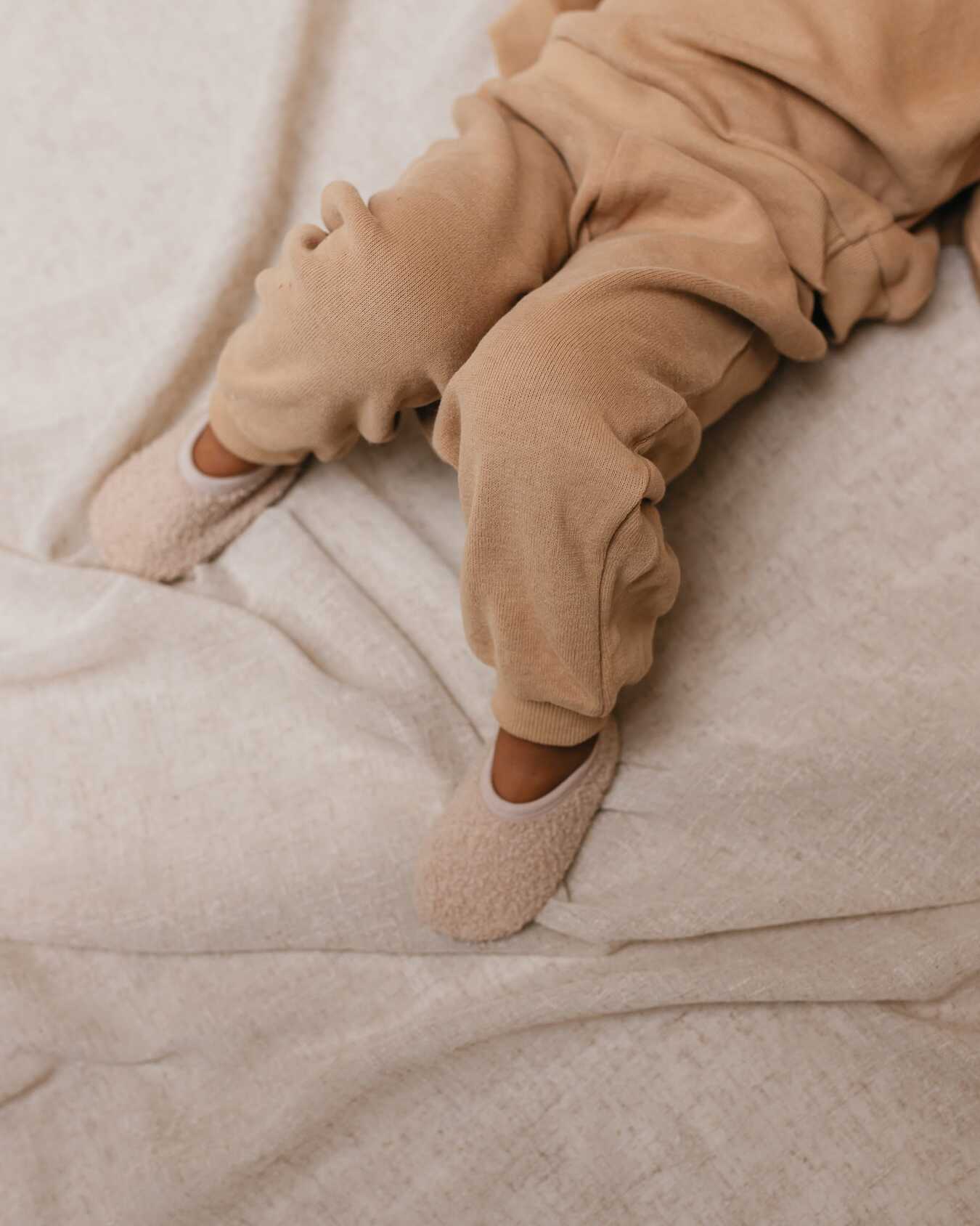 Chaussons en moumoute Caramel