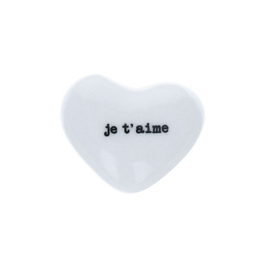 Coeur porcelaine je t'aime