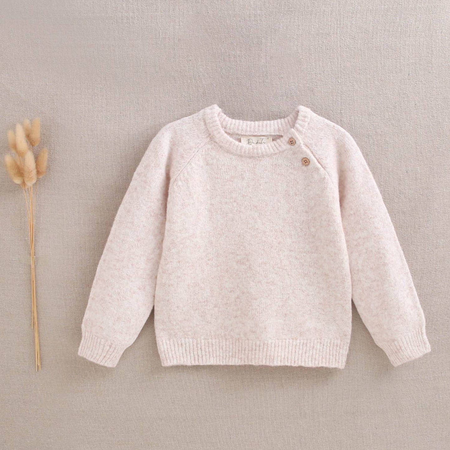 Pull en maille beige pour bébé