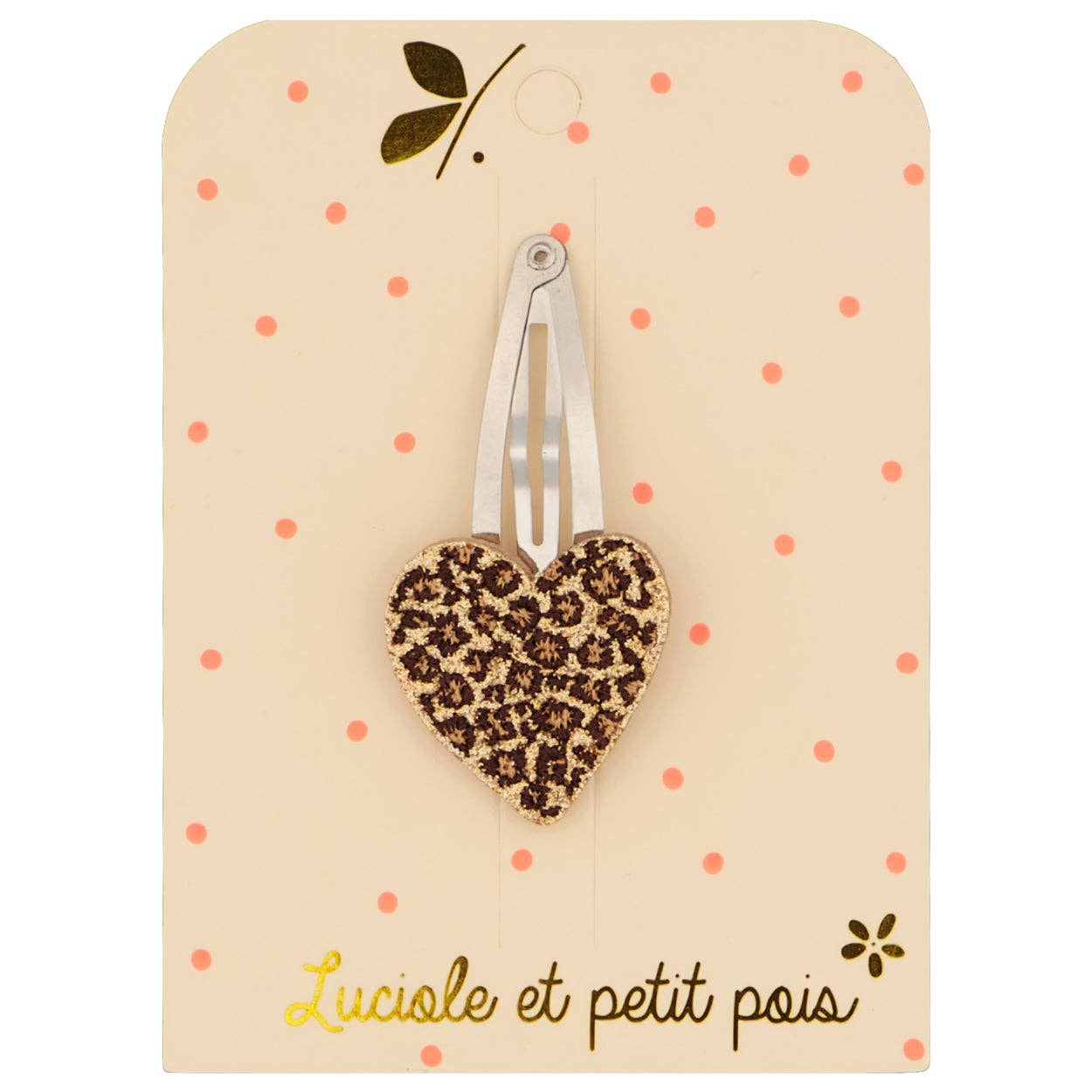 Barrette cœur léo