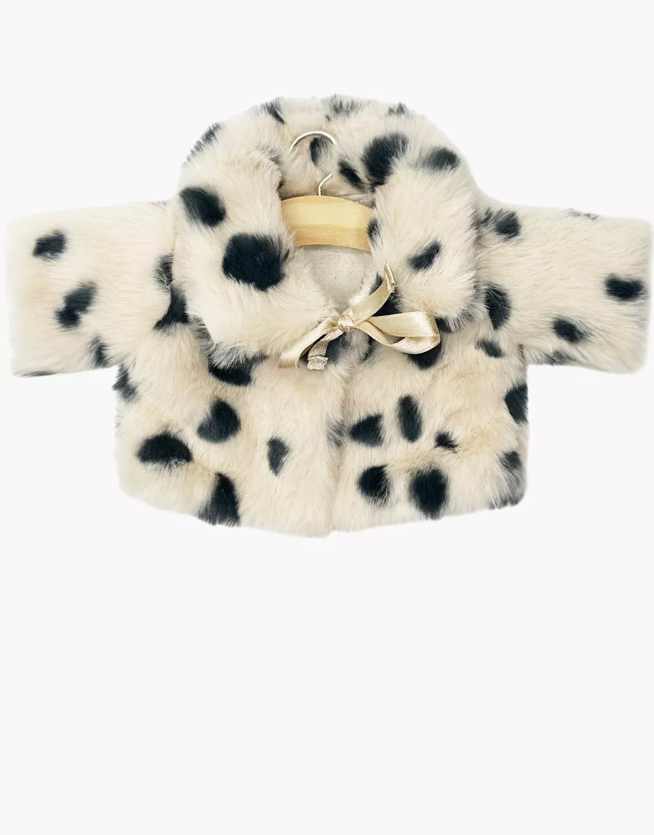 Gordi : Manteau Aglaé en fausse fourrure dalmatien