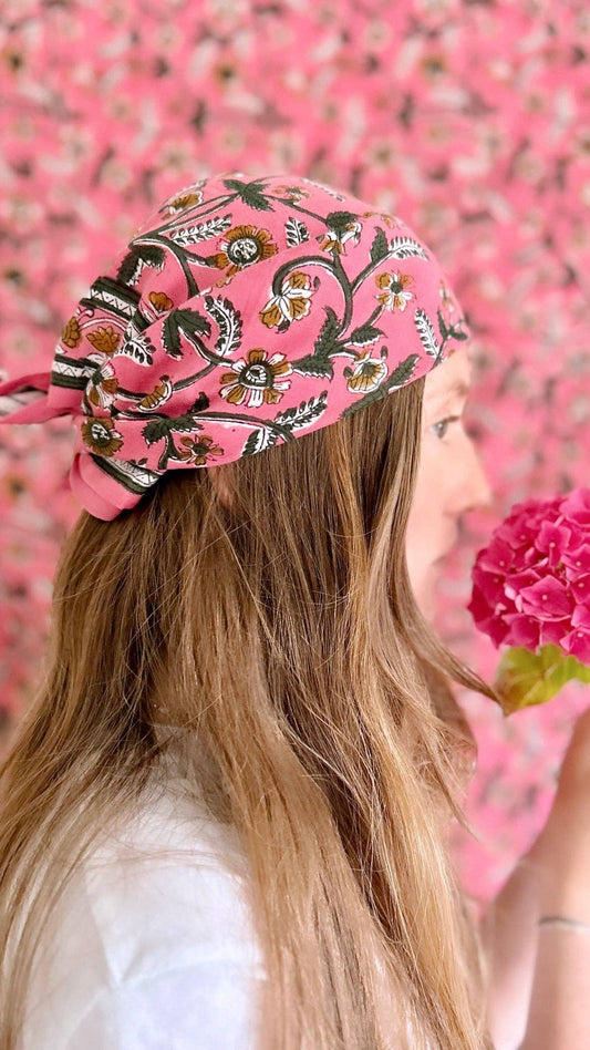 Foulard Adulte Dheli Cerise 100 cm