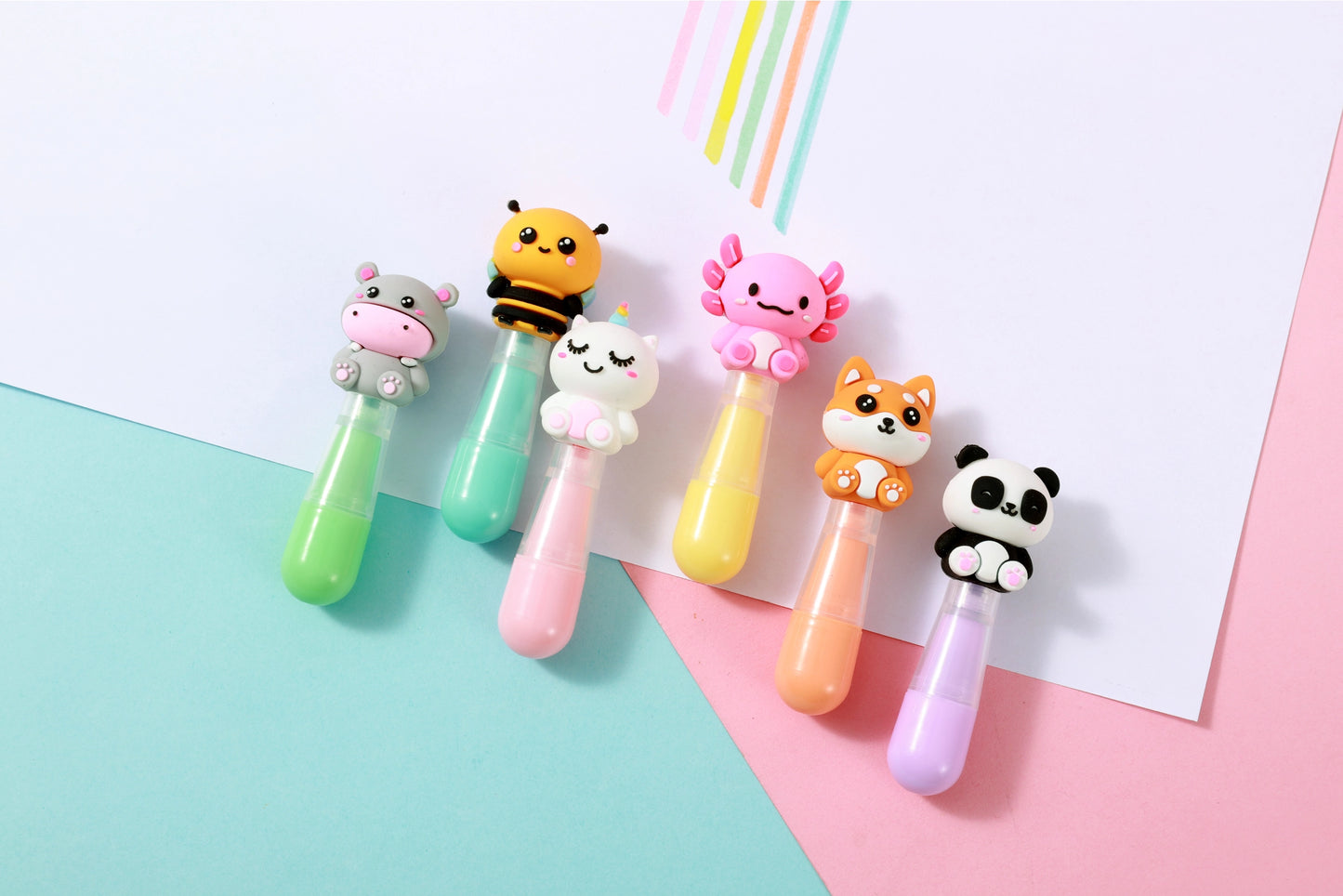 Surligneurs Cute Animals Ensemble 6 Pcs