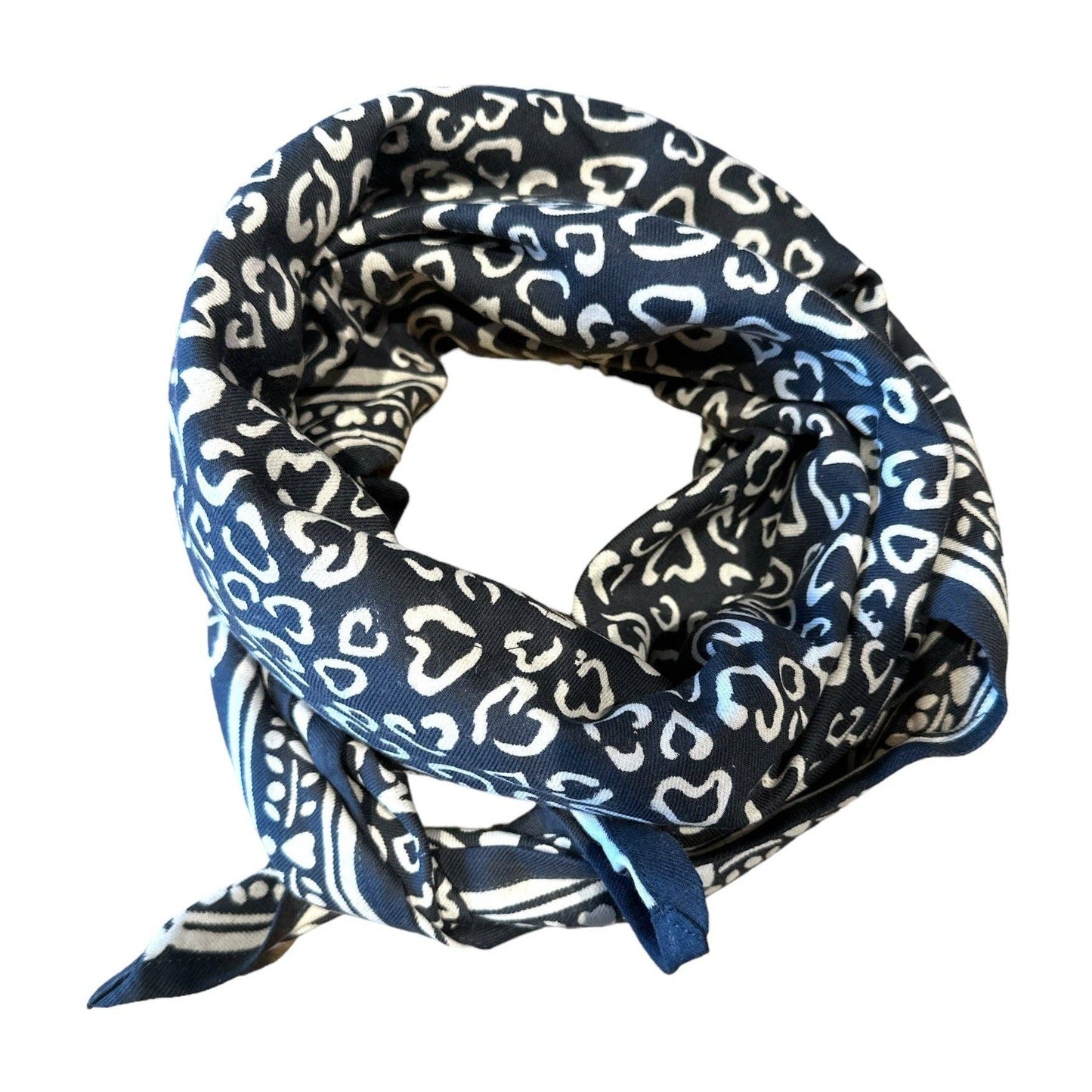 Foulard Adulte Leo Bleu 100 cm