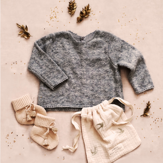 Chaussons bébé nude