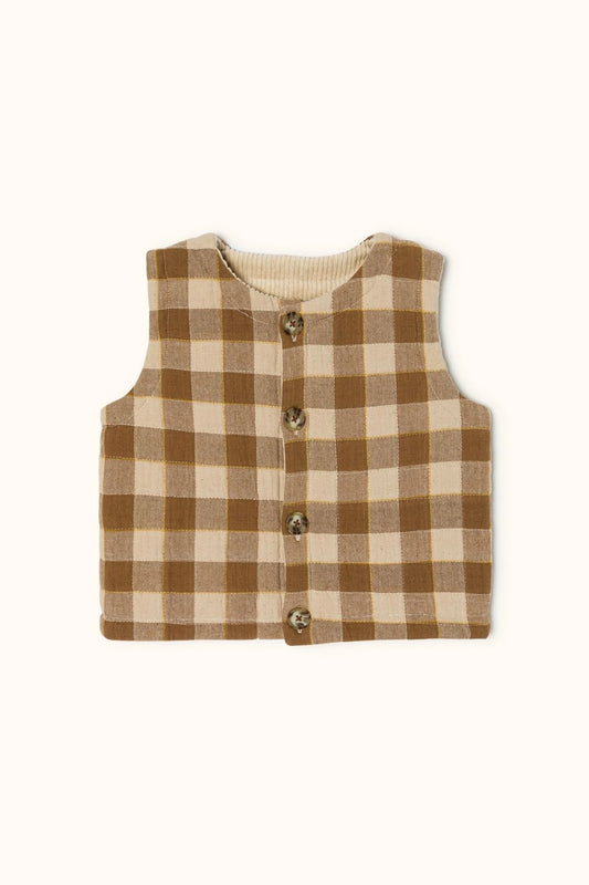 Gilet Safedi Khadi Caramel