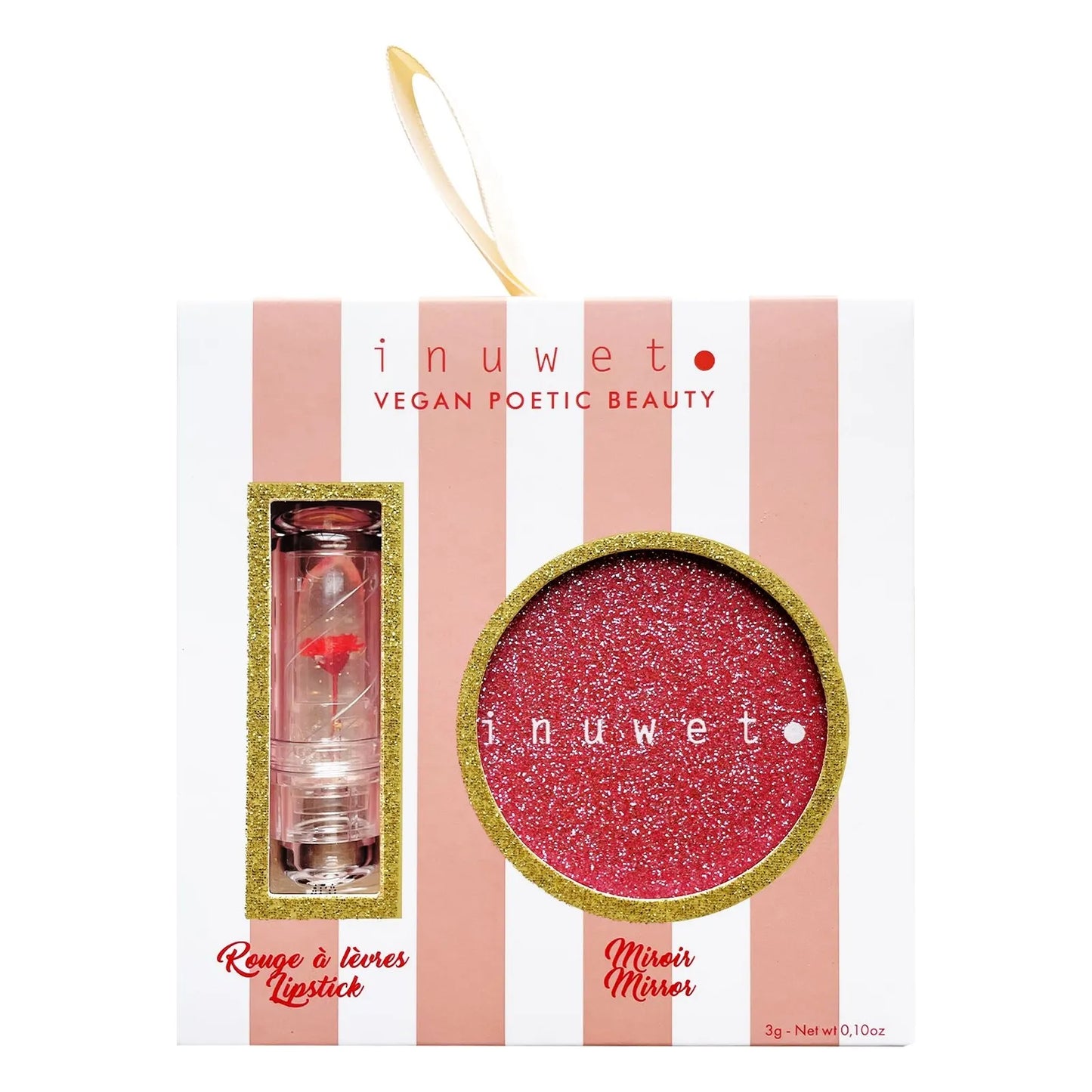 Coffret duo rouge à lèvres Flower et son miroir