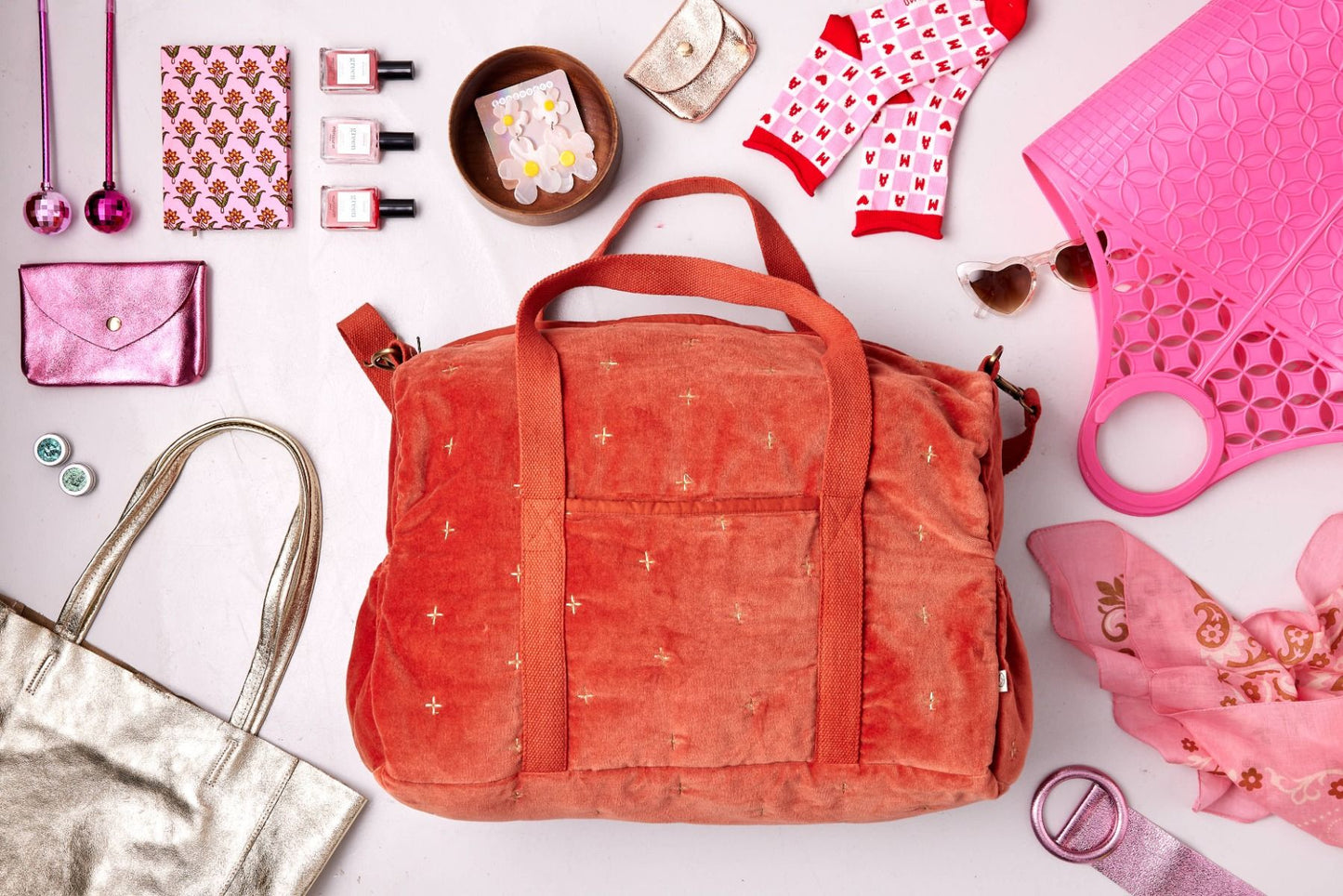 Stylo boule disco jaune