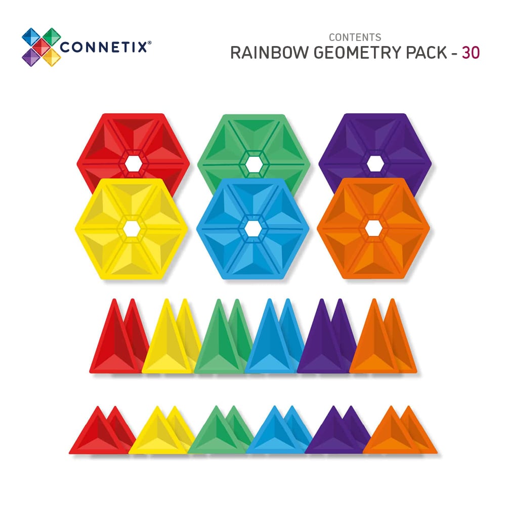 Connetix pack géométrie 30 pièces