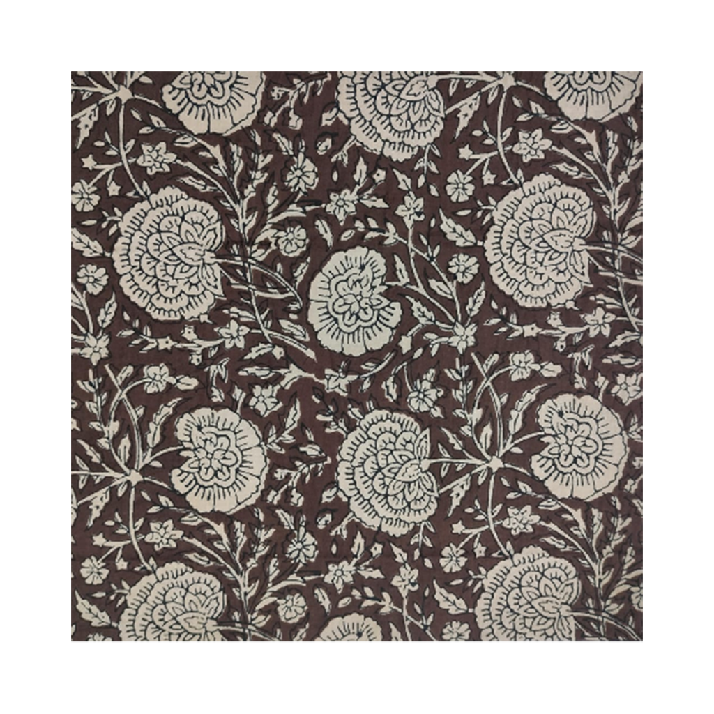 Nappe Print rectangle pipar marron 160X250cm
