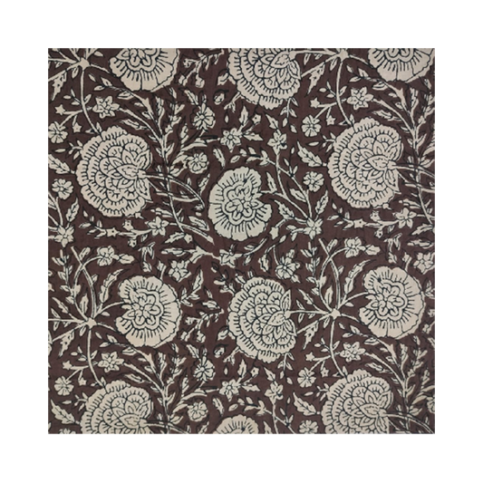 Nappe Print rectangle pipar marron 160X250cm
