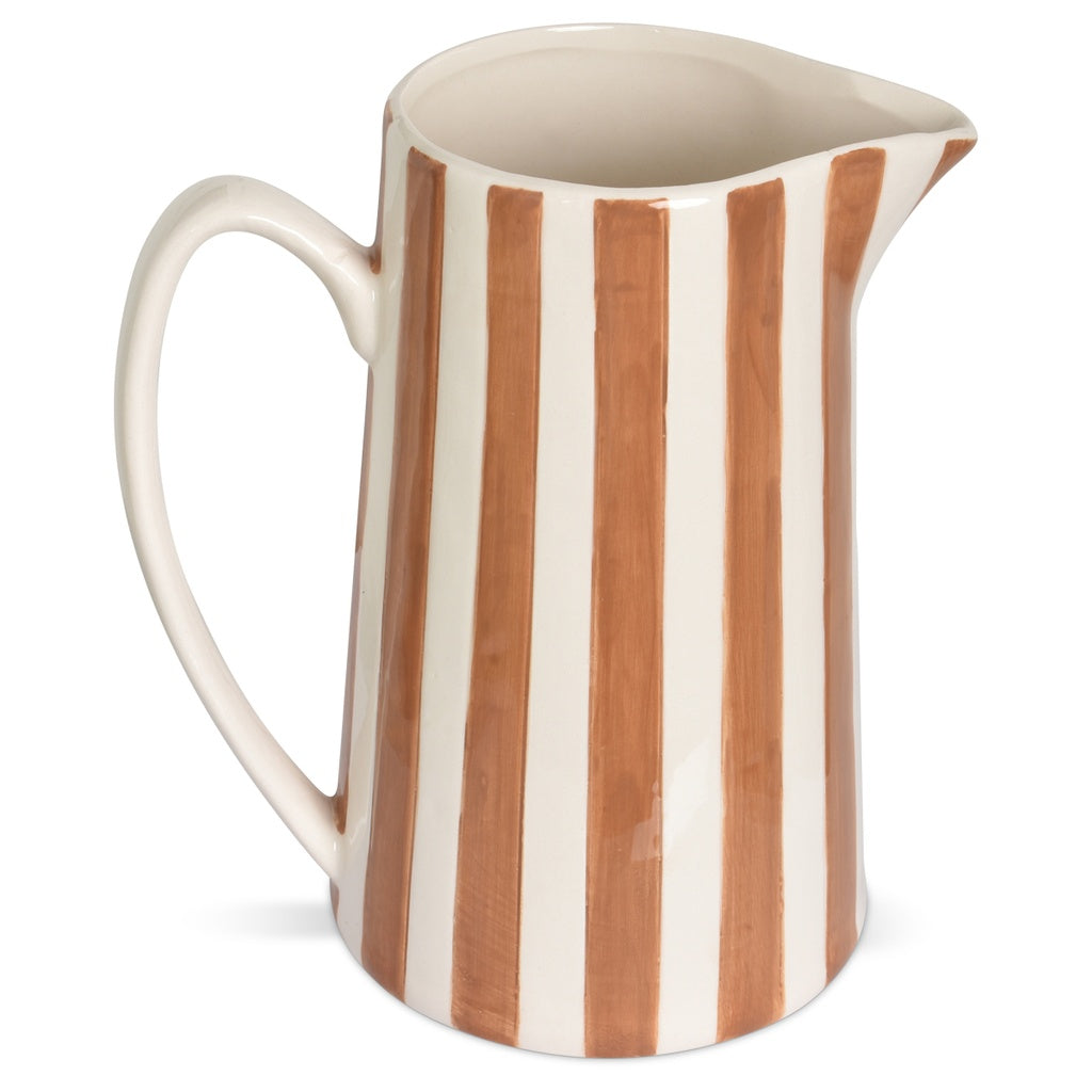 Pichet rayure marron