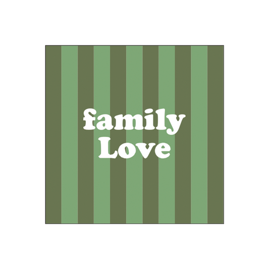 Serviette papier rayure family love x20