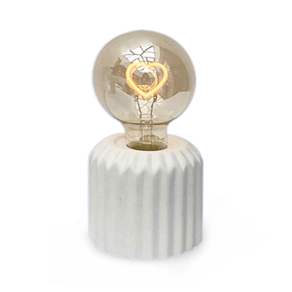 Lampe décorative mini blanche cœur LED