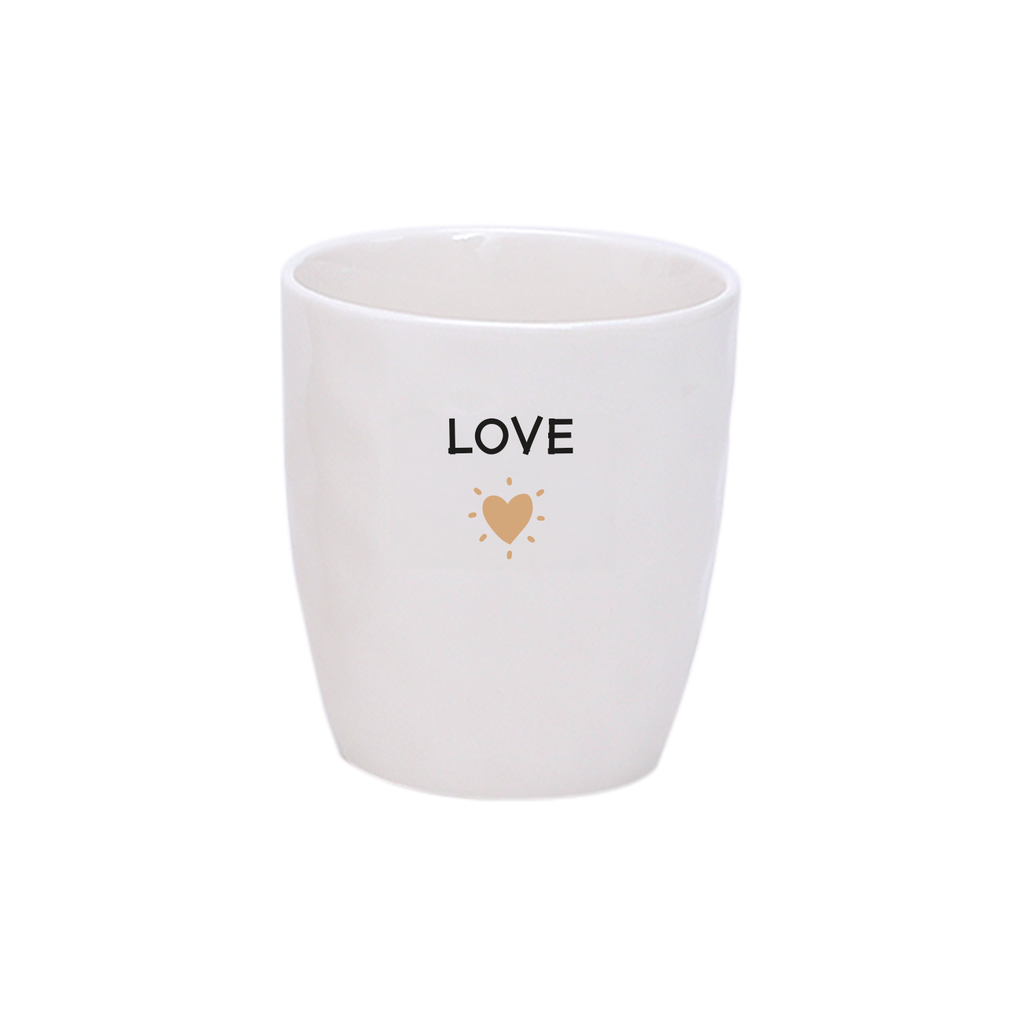 Tasse à message Love doré