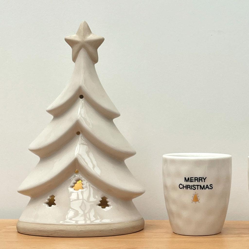 Tasse à message Merry Christmas doré