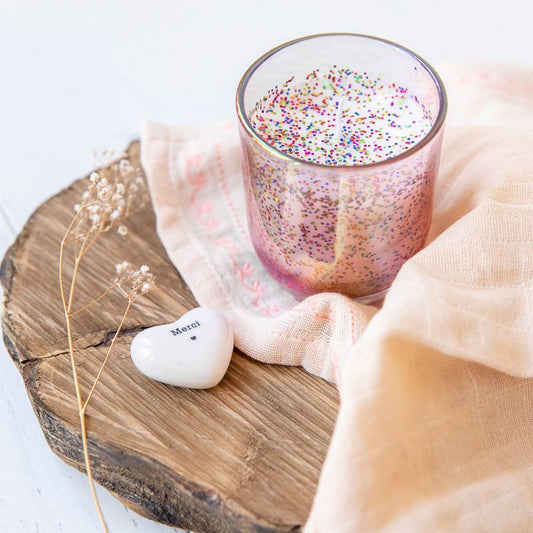 Cœur en céramique "MERCI"