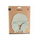 Bonnet naissance + moufles