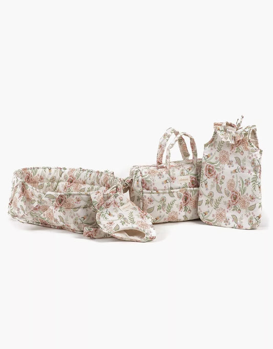 Couffin poupée et son oreiller en coton Lili-Rose